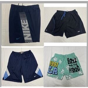 Nike Shorts Dri-fit ,asics ,boys ND Hood ,Nike Basketball Men’s XL lot of 4